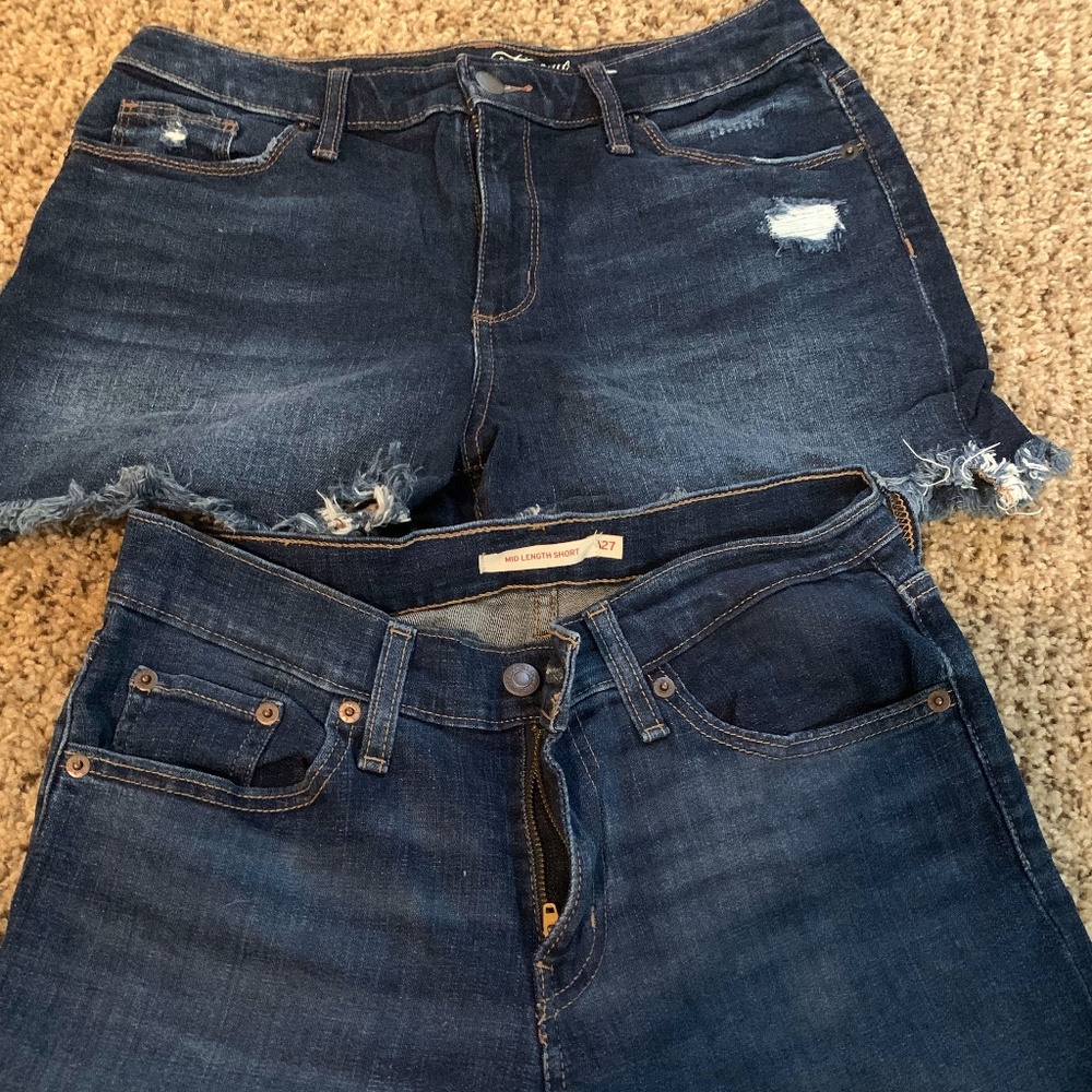 Lot of denim shorts